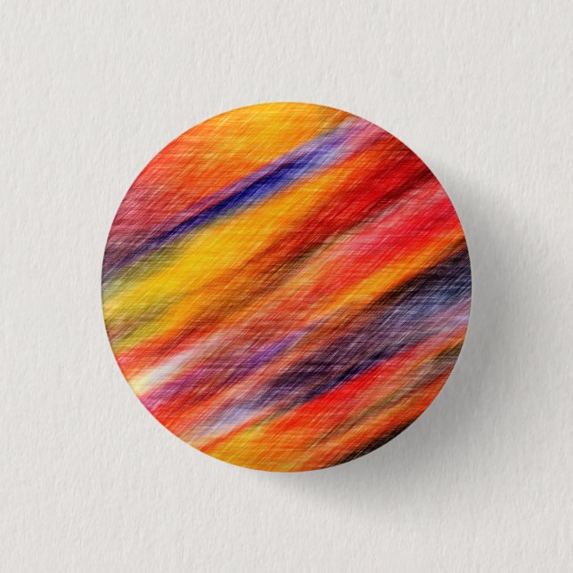 Sunset Abstract Colours Button Art (Front)