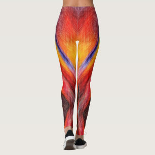 Sunset Abstract Colours Leggings