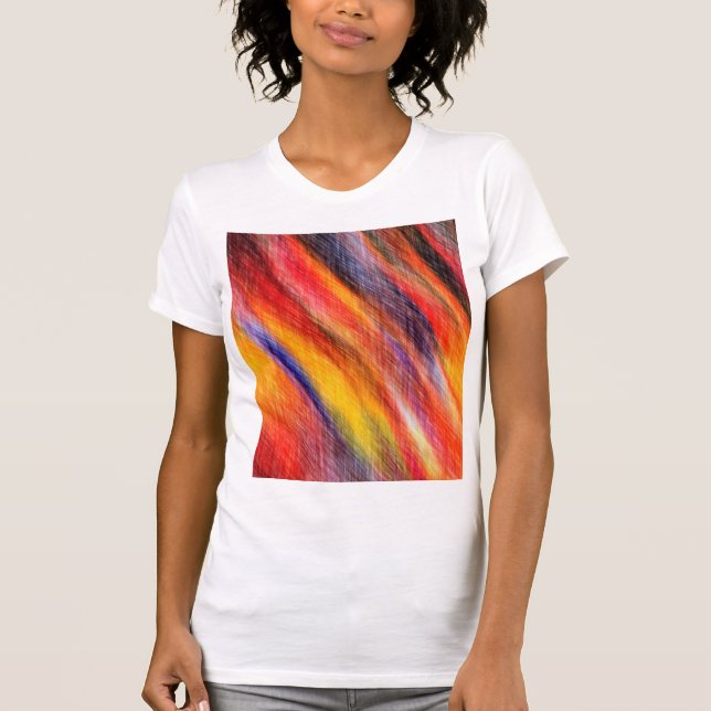 Sunset Abstract Colours T-Shirt Art (Front)