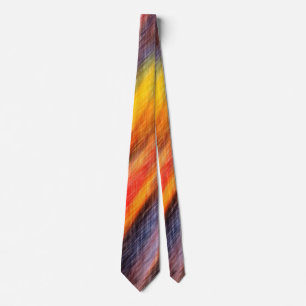 Sunset Abstract Colours Tie