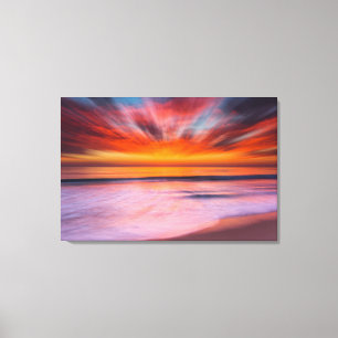 Sunset abstract from Tamarack Beach Canvas Print