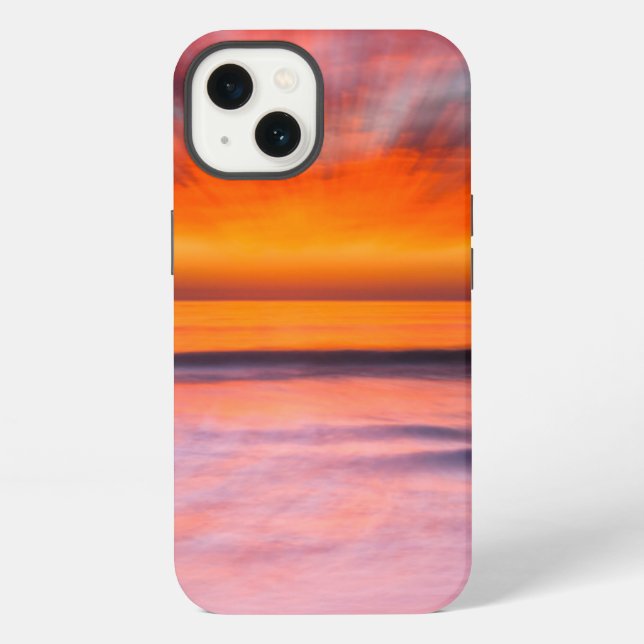 Sunset abstract from Tamarack Beach iPhone Case (Back)