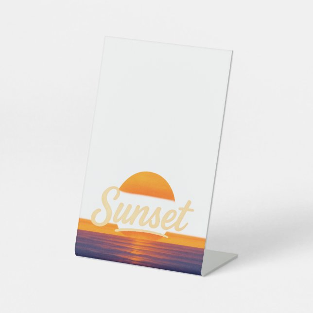  Sunset Acrylic Desk Sign (Front)