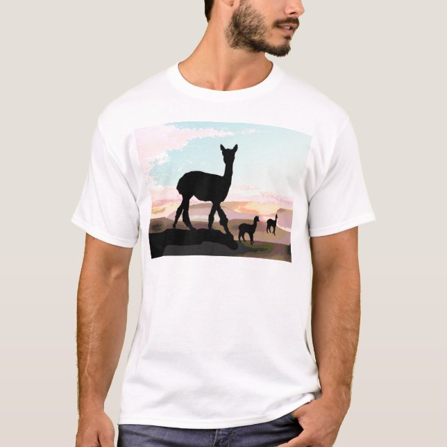 Sunset Alpacas T-Shirt (Front)