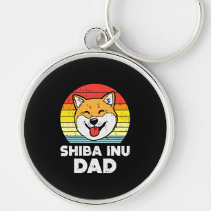 Sunset and akita dog   Beautiful Dog Present Key Ring