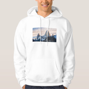 Sunset And Clouds Over Mt Fitzroy Hoodie
