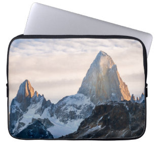 Sunset And Clouds Over Mt Fitzroy Laptop Sleeve