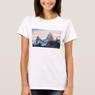 Sunset And Clouds Over Mt Fitzroy T-Shirt