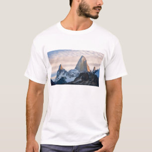 Sunset And Clouds Over Mt Fitzroy T-Shirt