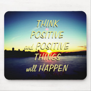 Sunset And Motivational Quote Mouse Mat