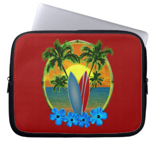 Sunset And Surfboards Laptop Sleeve