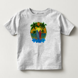 Sunset And Surfboards Toddler T-Shirt