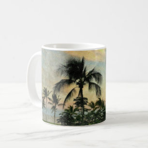 Sunset and Tropical Trees Coffee Mug