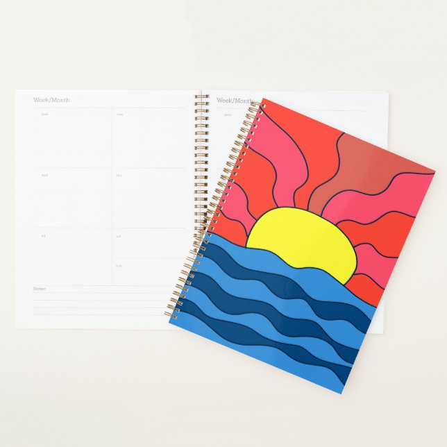 Sunset and Waves Planner (Display)