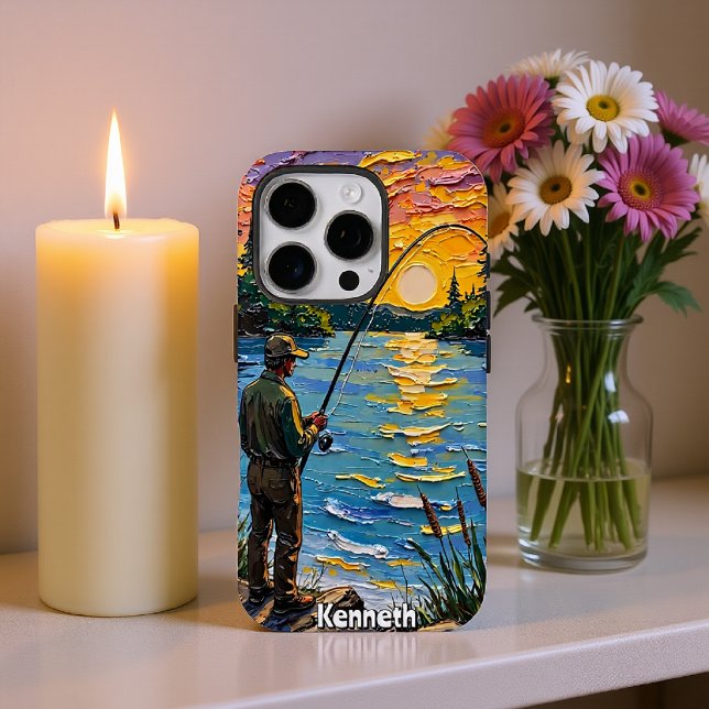 Sunset Angler's Tranquil Waters Case-Mate iPhone Case (Creator Uploaded)