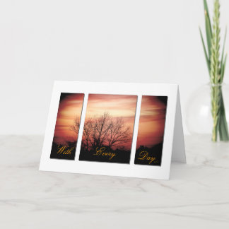 Sunset Anniversary Card