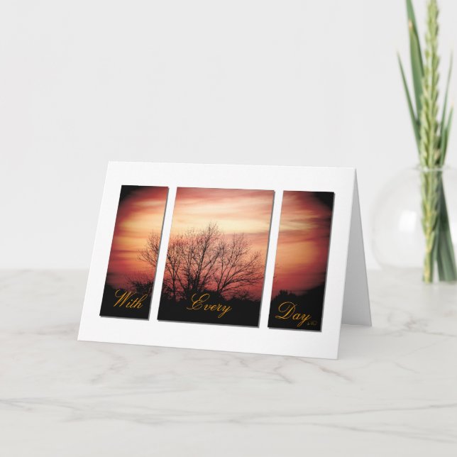 Sunset Anniversary Card (Front)