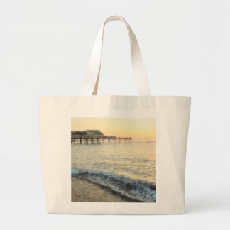 Sunset at Aberystwyth Large Tote Bag