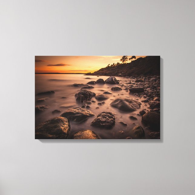 Sunset at Alby Canvas Print (Front)
