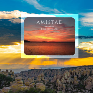 Sunset at Amistad Reservoir, Amistad NRA, Texas Magnet