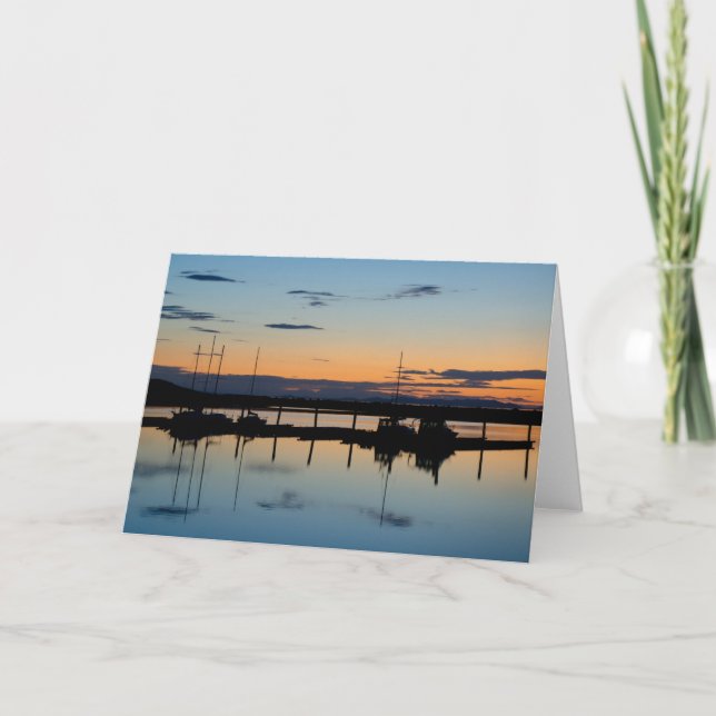 Sunset at Antelope Island, UT Card (Front)