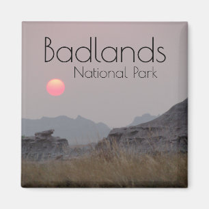 Sunset at Badlands National Park Magnet