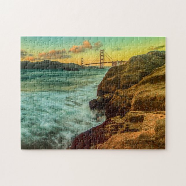 Sunset at Baker Beach Jigsaw Puzzle (Horizontal)