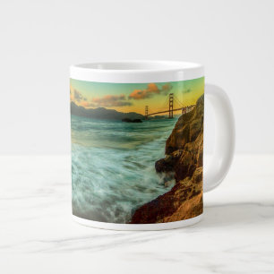 Sunset at Baker Beach Large Coffee Mug