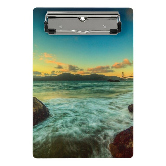 Sunset at Baker Beach Mini Clipboard (Front)