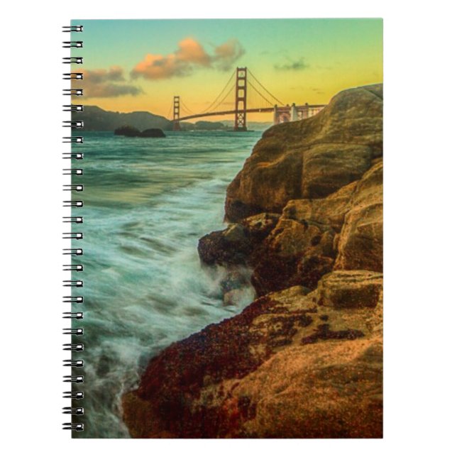 Sunset at Baker Beach Notebook (Front)