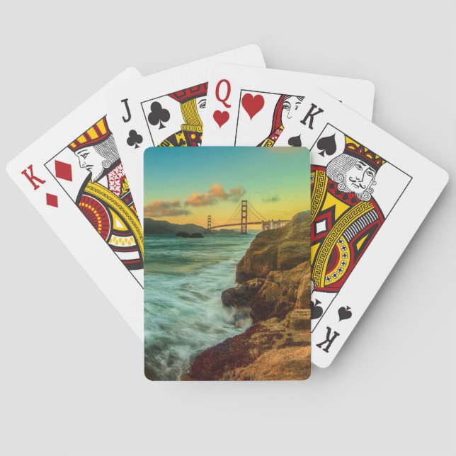 Sunset at Baker Beach Playing Cards (Back)