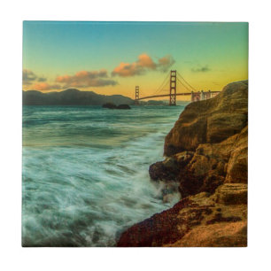Sunset at Baker Beach Tile