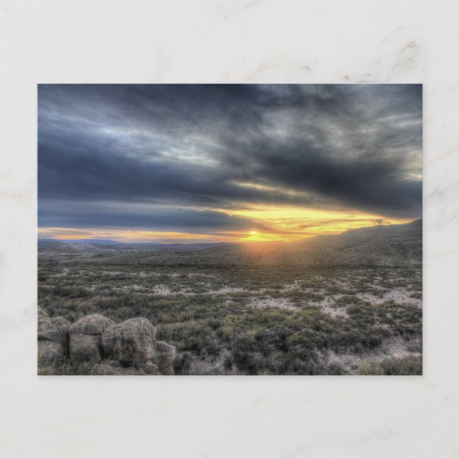 Sunset at Big Bend National Park, Texas Postcard (Front)