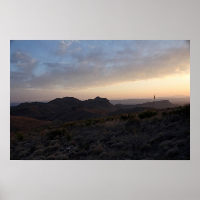 Sunset at Big Bend Poster (Front)