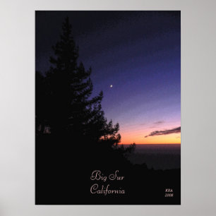 Sunset at Big Sur by Katiamaria Photos & Design TM Poster