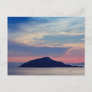 Sunset at Cape Sounion, Greece Postcard