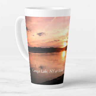 Sunset at Caroga Lake, NY Latte Mug