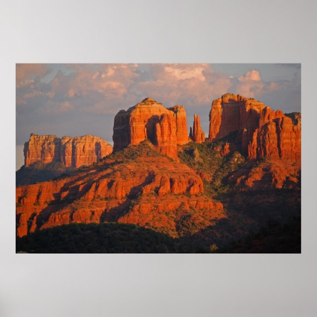 Sunset at Cathedral Rock 394 Poster (Front)