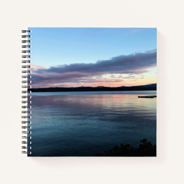 Sunset at Crescent Lake, OR Notebook (Front)