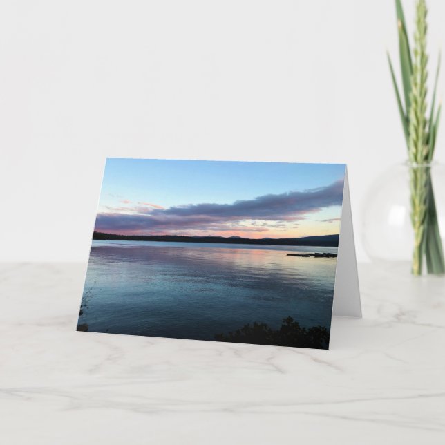 Sunset at Crescent Lake, Oregon Card (Front)