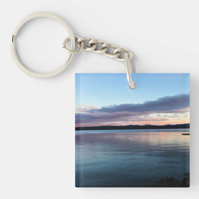 Sunset at Crescent Lake, Oregon Key Ring (Front)