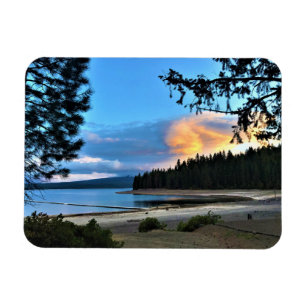 Sunset at Crescent Lake, Oregon Magnet
