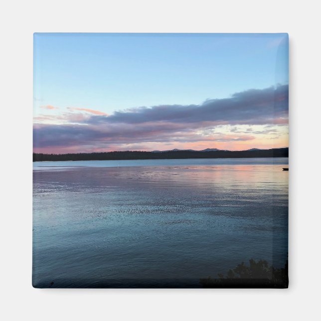 Sunset at Crescent Lake, Oregon Magnet (Front)