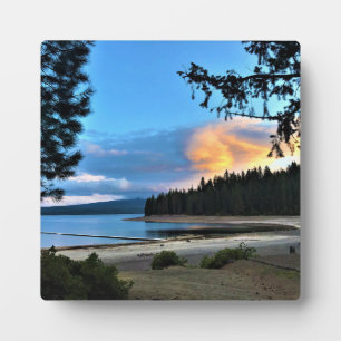 Sunset at Crescent Lake, Oregon Plaque