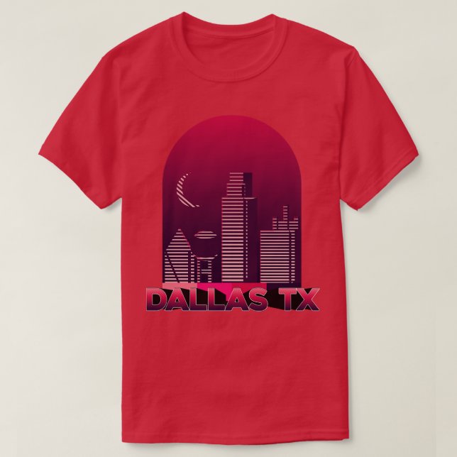 Sunset at Dallas Texas TShirt (Design Front)