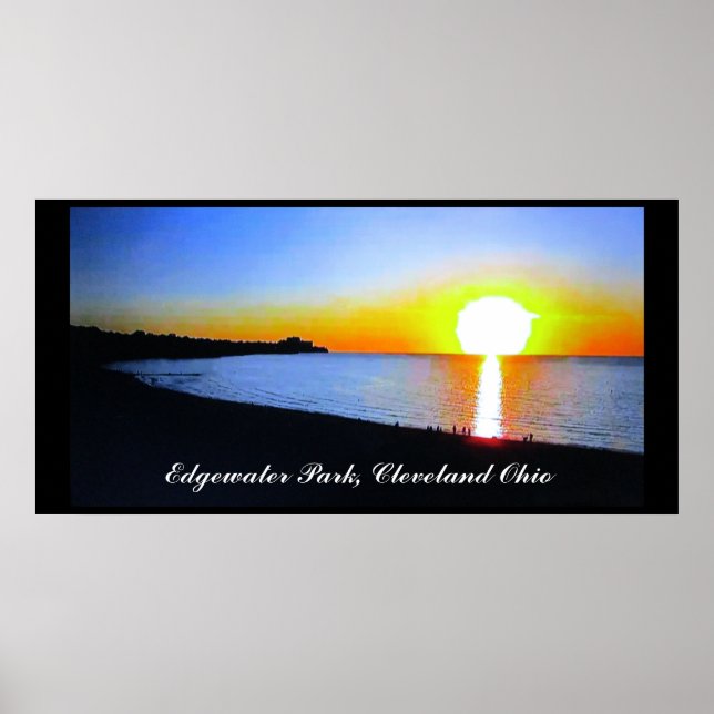 SUNSET AT EDGEWATER PARK CLEVELAND OHIO   POSTER (Front)