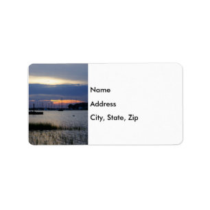 Sunset At Folly Harbour Label