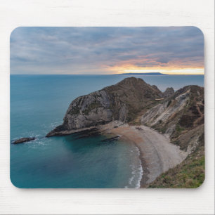 Sunset at Jurrasic Coast, England, UK Mouse Mat