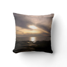 Sunset at Kallo - Throw pillow