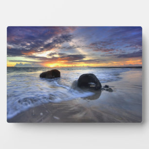 Sunset At Kedonganan Beach Plaque
